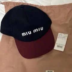 ミュウミュウ MIU MIU ドリル ベースボールキャップ Mサイズのサムネイル