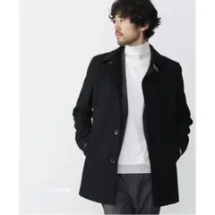 新品 nano universe イタリアウール ステンカラーコート