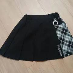 プリーツスカート　黒　130センチ