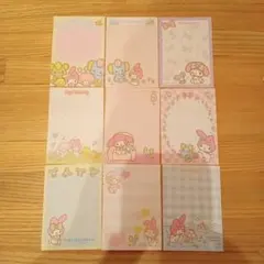 サンリオ マイメロディ フラット メモ バラ９枚