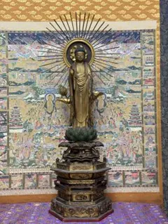 秘寶秘仏　金色不動明王像　黄不動 模写 掛軸 　曼殊院門跡 秘宝 金色不動明王像 黄不動 模写 掛軸 曼殊院門跡 - メルカリ