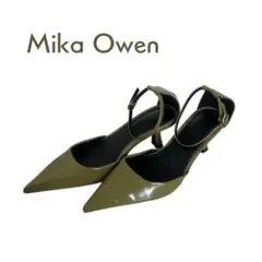 Mila Owen アンクルストラップパンプス グリーンのサムネイル
