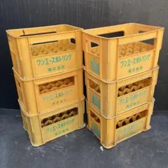 ジュース瓶ケース 6個 コンテナ ケース ボックス ビールケース