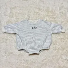 GAP ライトブルー ストライプ ロンパース