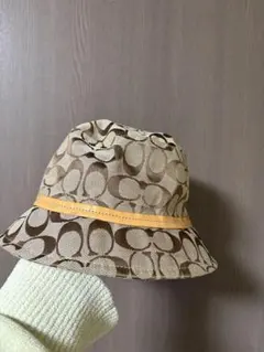 COACH バケットハット M/L ロゴパターン - メルカリ