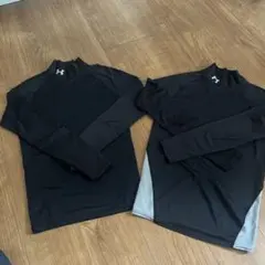 Under Armour ブラック 長袖アンダーシャツ 2枚セット