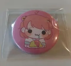 カラフルピーチ　直筆イラスト缶バッジ　のあさん