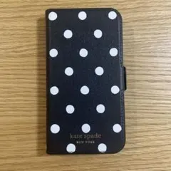 kate spade ドット柄 手帳型ケース