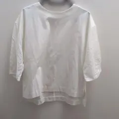 ビューティーアンドユース ホワイト レース付き 半袖トップス