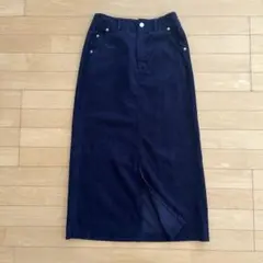 GAP ダークネイビー コーデュロイ タイトスカート