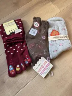 新品5本指などレディース ソックス 3足セット