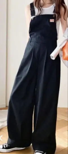 JaVa ブラック 2WAYサロペットパンツ（パンツ部取り外し可）