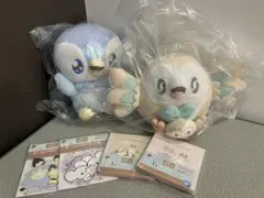 一番くじ　ポケピース　ポッチャマ　モクロー　ぬいぐるみ　おまけ付き