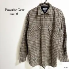 Favorit Gear チェック柄 ジャケットシャツ Mサイズ