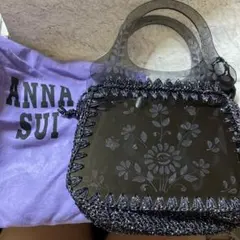 ANNA SUI クリア ハンドバッグ 花柄 蝶 - メルカリ