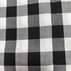白黒格子 110㎝巾210㎝