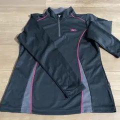 《最終値下げ‼️》Mizuno バレーボールシャツ M 黒 ピンク