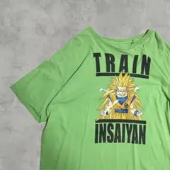【即発送】ドラゴンボールZ 半袖Tシャツ 悟空3 超サイヤ人3 グリーン ビック