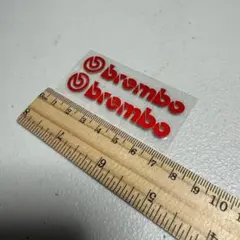 【新品】ブレンボ Brembo ステッカー デカール カスタム レッドのサムネイル