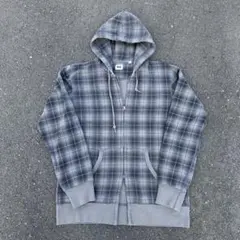 00s old uniqlo double zip hoodie y2k