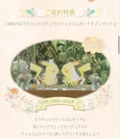 非売品】ポケモンブライダル ピカチュウウェルカムボード、ペーパー