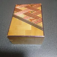 箱根寄木細工 茶筒 六角 中蓋付き - メルカリ