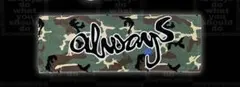 always 世界100枚限定タオル　東京pop up 迷彩柄