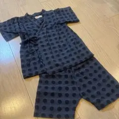 即日発送❗️stample 甚平　ドット柄　100サイズ　ジンベイ　送料込み　美品