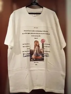 浜崎あゆみフォトプリント Tシャツ ホワイトビンテージファンクラブ
