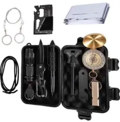 【大人の冒険心を満たす☆超豪華12点セット】サバイバルキット コンパクト