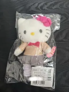 ハローキティ展50周年限定ギャルキティマスコット 制服 ぬいぐるみ