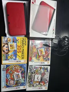 ニンテンドー3DS LL レッド 本体とゲームセット