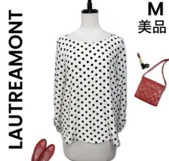 【LAUTREAMONT】ロートレアモン 美品 M ブラウス ドット 袖デザイン