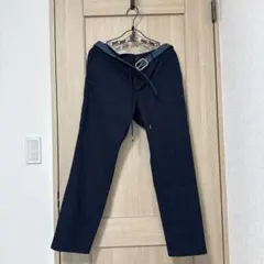 THE SHOP TK チェック柄 スラックス ネイビー Mサイズのサムネイル