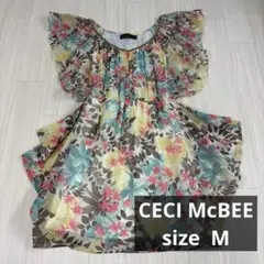 CECI McBEE フラワー　花柄　ミニワンピース　ビーズ　ギャル　y2k