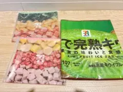 セブンイレブン くじ ロングタオル　スムージー ポーチ 3点セット　キウイ　完熟