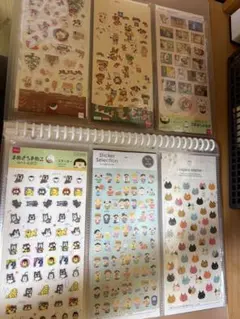 シール ステッカー フレークシール ファイル まとめ売り 猫 シール帳