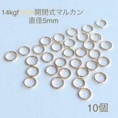 最安値　高品質　14kgf 丸カン マルカン 直径5ミリ　開閉式　10個
