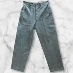 【スイスデニム】スイス軍 1950年代 前期型 ヴィンテージ デニムワークパンツ