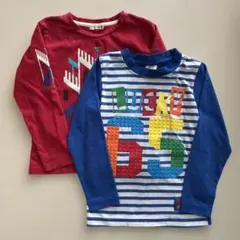 【中古品】子供服120ロンT2着セット