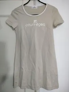 希少90s✦courregesクレージュヴィンテージラインストーンロゴワンピースのサムネイル
