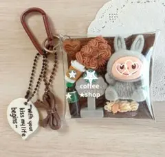 ガチャ詰めポーチ ♡ラブブ　グレーモンスター　らぶぶ