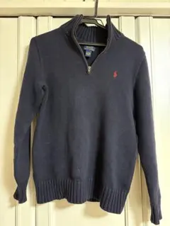Polo Ralph Lauren ネイビー ニットセーター L ハーフジップ