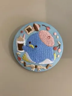 サンリオ 刺繍缶バッチ タキシードサム