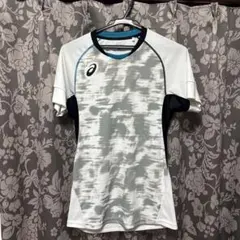 asics バレーボールシャツ タイダイ風