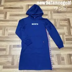 美品♡ニューバランスゴルフ♡ワンピース♡パーカー♡ネイビー♡ホワイト♡レッド♡M