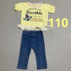 110 夏物　Tシャツ　短パン　まとめ売り　女の子のサムネイル