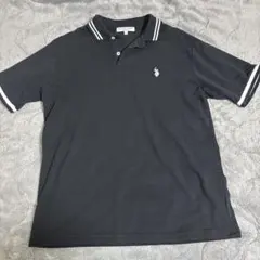 U.S. POLO ASSN. ブラックポロシャツ L