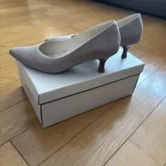 美品！ヨシト パンプス　グレー系　ハイヒール　24センチ