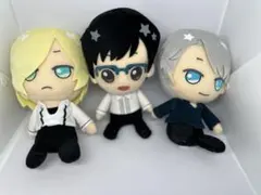 ユーリ!!! ON ICE 一番くじなどぬいぐるみ　3枚セット。